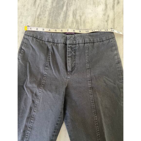 NYDJ  Charcoal Gray Tummy Slimming Ankle Pants Woman Size 2 Stretch Twill - Picture 8 of 10